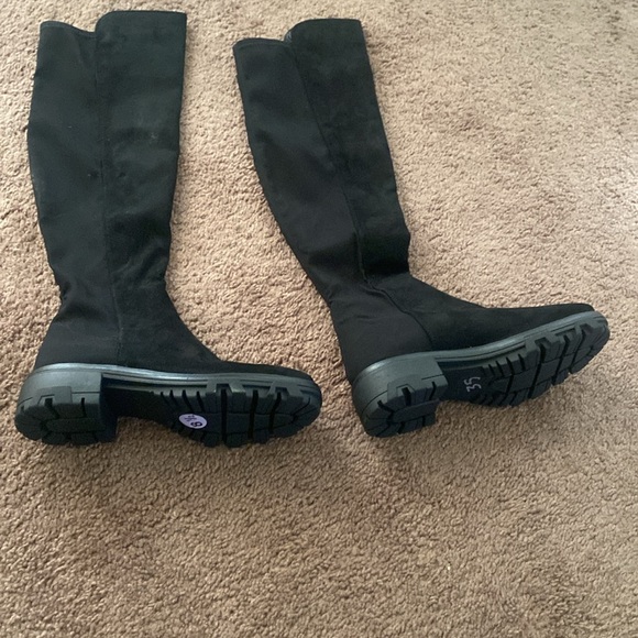 Unisa Knee-High Boot Suede Black US Women's Size 8.5 M - Picture 5 of 8